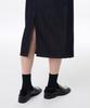 Musinsa Standard Woman Women'S Denim Midi Skirt [Deep Indigo]
