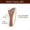 4/4 Violin Tailpiece Pull String Plate Easy to Use Fine Workmanship Replacement with Tail
