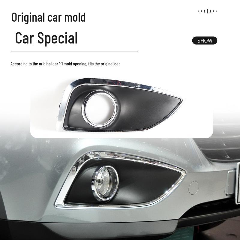 Fog Light Cover & Protector for 09-16 Hyundai IX35 Front Bumper Grille