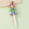 1Pc Cross Rainbow Hand Ring Colorful Ring Colorful Cross Ring Baby And Child Bell Puzzle And Early Education Toys