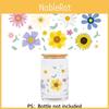 Flower Plant And Pattern Water Cup Transfer Decorative Sticker Gifts For
