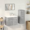 VidaXL Ensemble de meubles de salle de bain 4 pcs gris béton, armoire de salle de bain, placard de salle de bain, meuble de 3324884