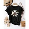Women's Oversized T-Shirt Compatible for - Loose Fit Casual Short Sleeve Round Neck Top with Letter T, Machine Washable Comfortable Casual Attire