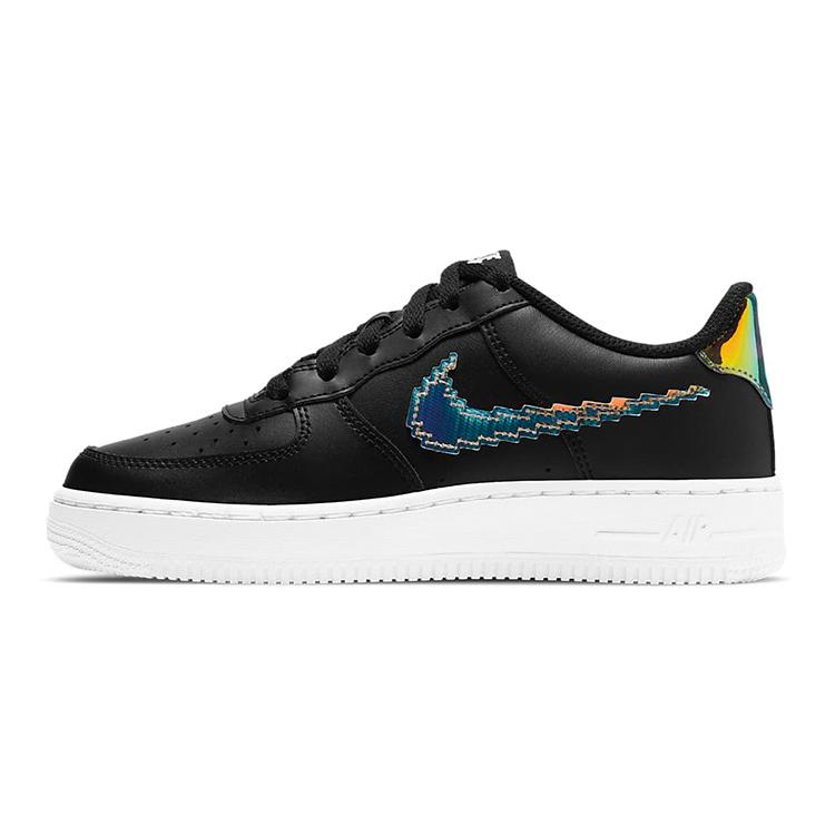 Nike Air Force 1 Low LV8 Digital Swoosh Black GS CW1577-002 36.5