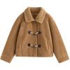 INMAN Women's Faux Shearling Toggle Coat