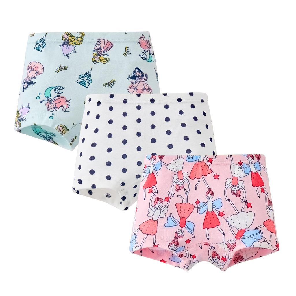 Girls' 100% Cotton Boxer Briefs - Toddler and Baby Underwear