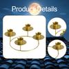 4 Arms Candle Holder, Fashion Iron Candleholder, Centerpiece Decorative Candle Stand for Living Room, Bedroom Decoration