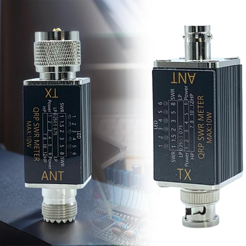 

1- 30mhz 10W 6 LED SWR Meter Shortwave SWR Power Meter No Batteries Required LED Indicator SWR Meter for Shortwave Radio