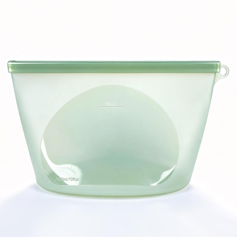 Sealed silicone fresh-keeping bag Household refrigerator Milk storage bag Food storage bag Self-sealing food bag Kitchen fresh-keeping bag box