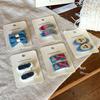 Nian Nian Blue Retro Fabric Hair Clip - Gentle On Hair, Korean Style, Handmade BB Accessory