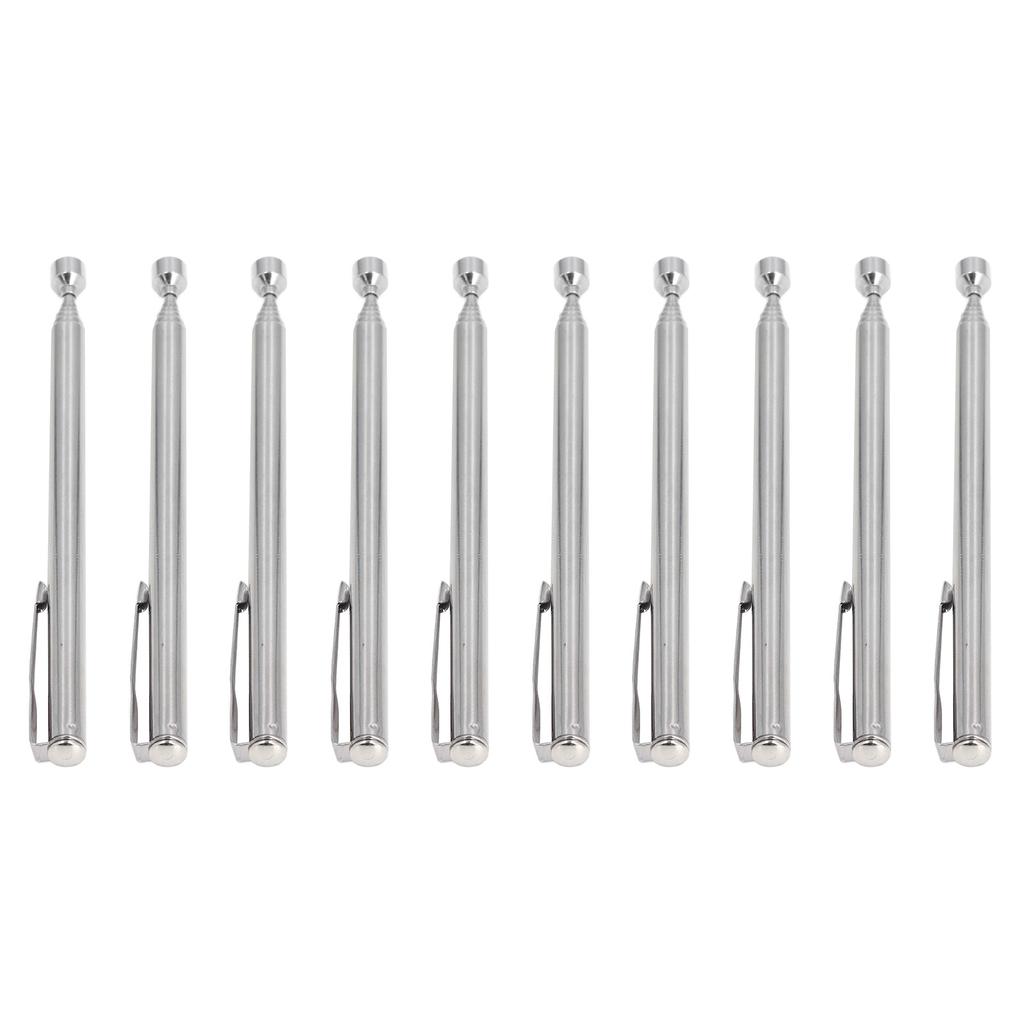 10-teiliges Teleskop-Magnet-Pickup-Tool aus Edelstahl mit Taschenclip