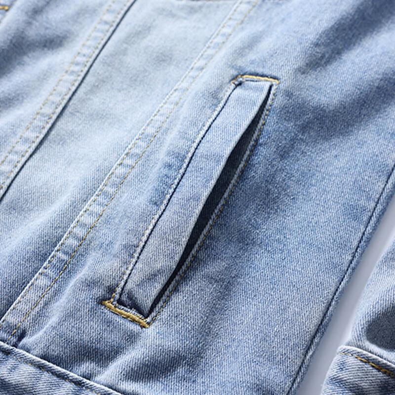 Playboy Men's Versatile Breathable Denim Jacket