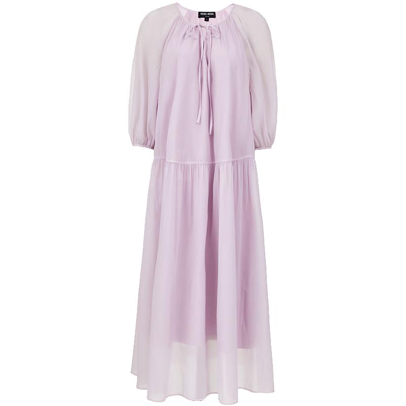 VEROMODA 2025 Summer V-Neck Pleated A-Line Dress