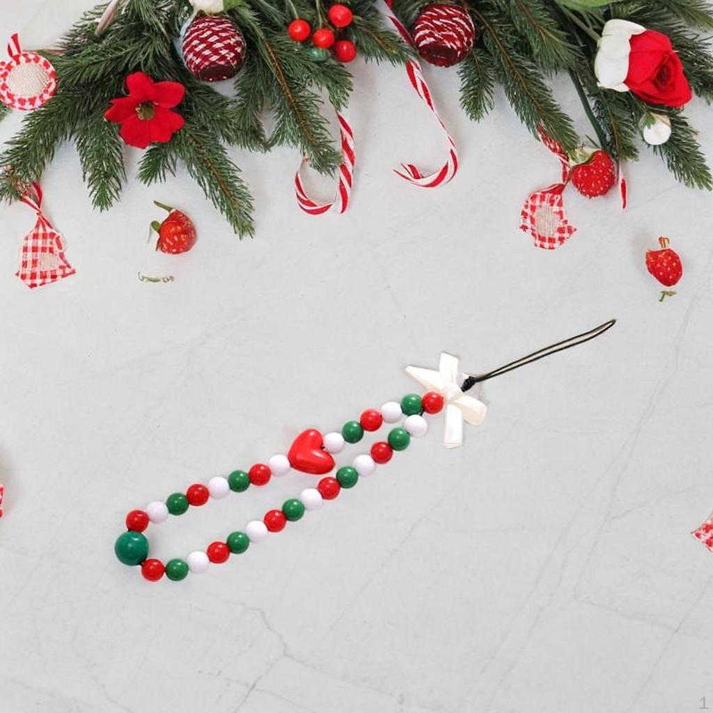 Handy Perlenanhänger, Perlen Handgelenkkette Riemen, Acryl Abnehmbare Handy Umhängekordel Schnur