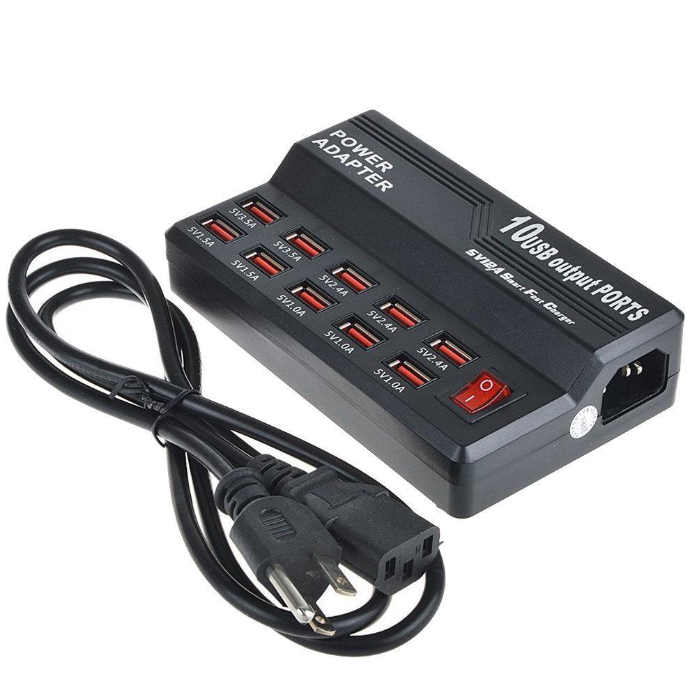 100W Multi-Port USB Charger, 12-Port and 20-Port Options for Simultaneous Phone Charging