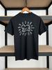 Vintage 90er Keith Haring Kunst Schwarzes T-Shirt Gr. S