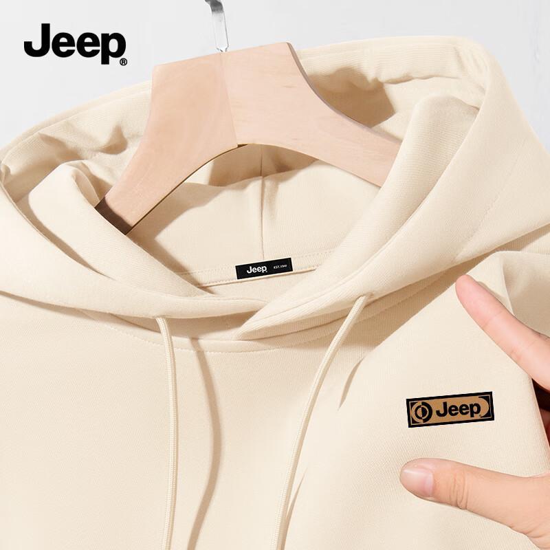 Jeep Men's Casual Hooded Pullover Sweatshirt