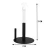 Stainless Steel Paper Towel Holder With Spray Bottle And Non-Slip Weighted Base
