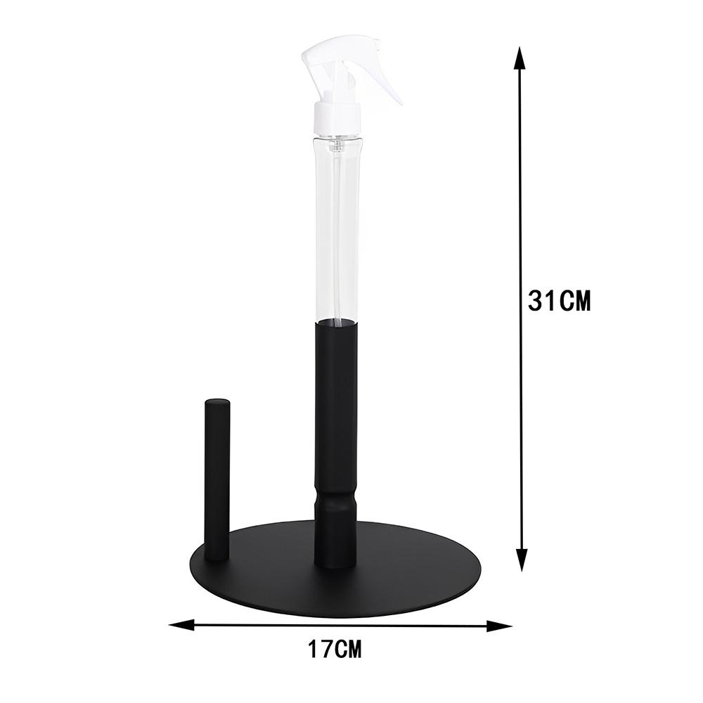 Stainless Steel Paper Towel Holder With Spray Bottle And Non-Slip Weighted Base