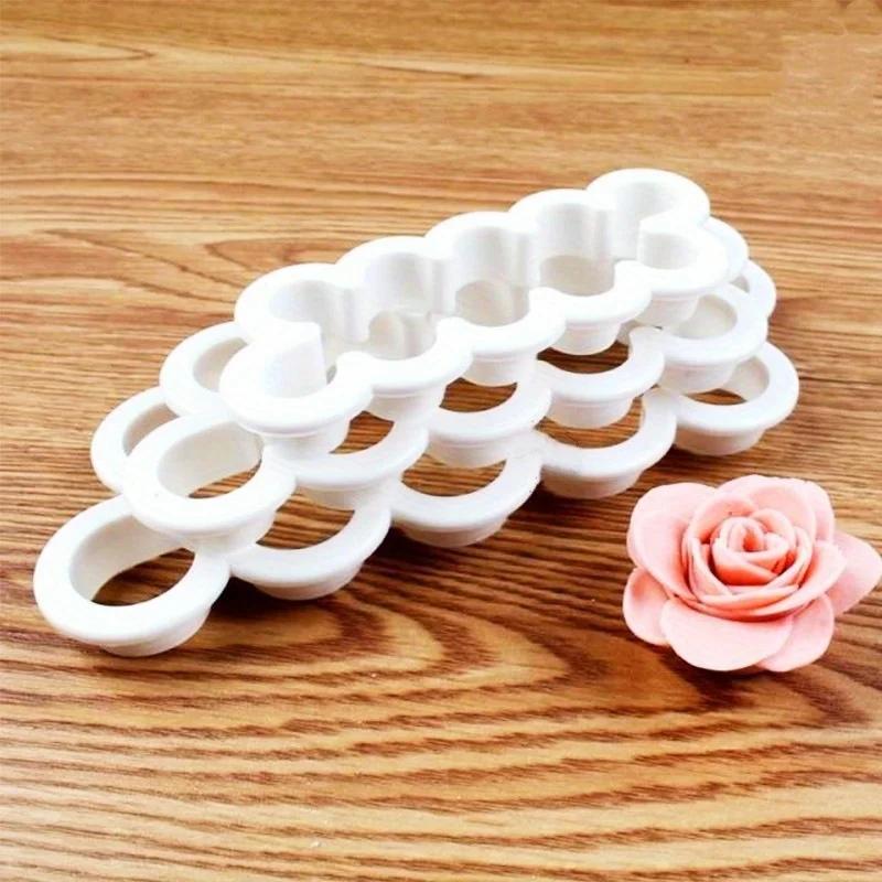 3pcs/set Large, medium and small rose fondant cake mold cake mold