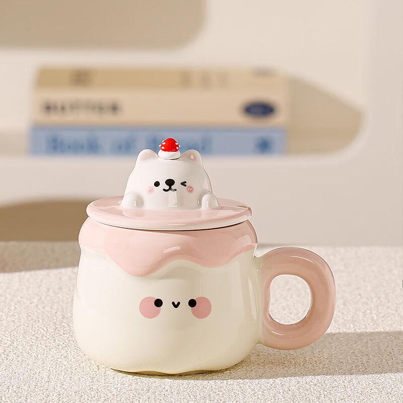 Deou Starlight Cute Animal Ceramic Mug