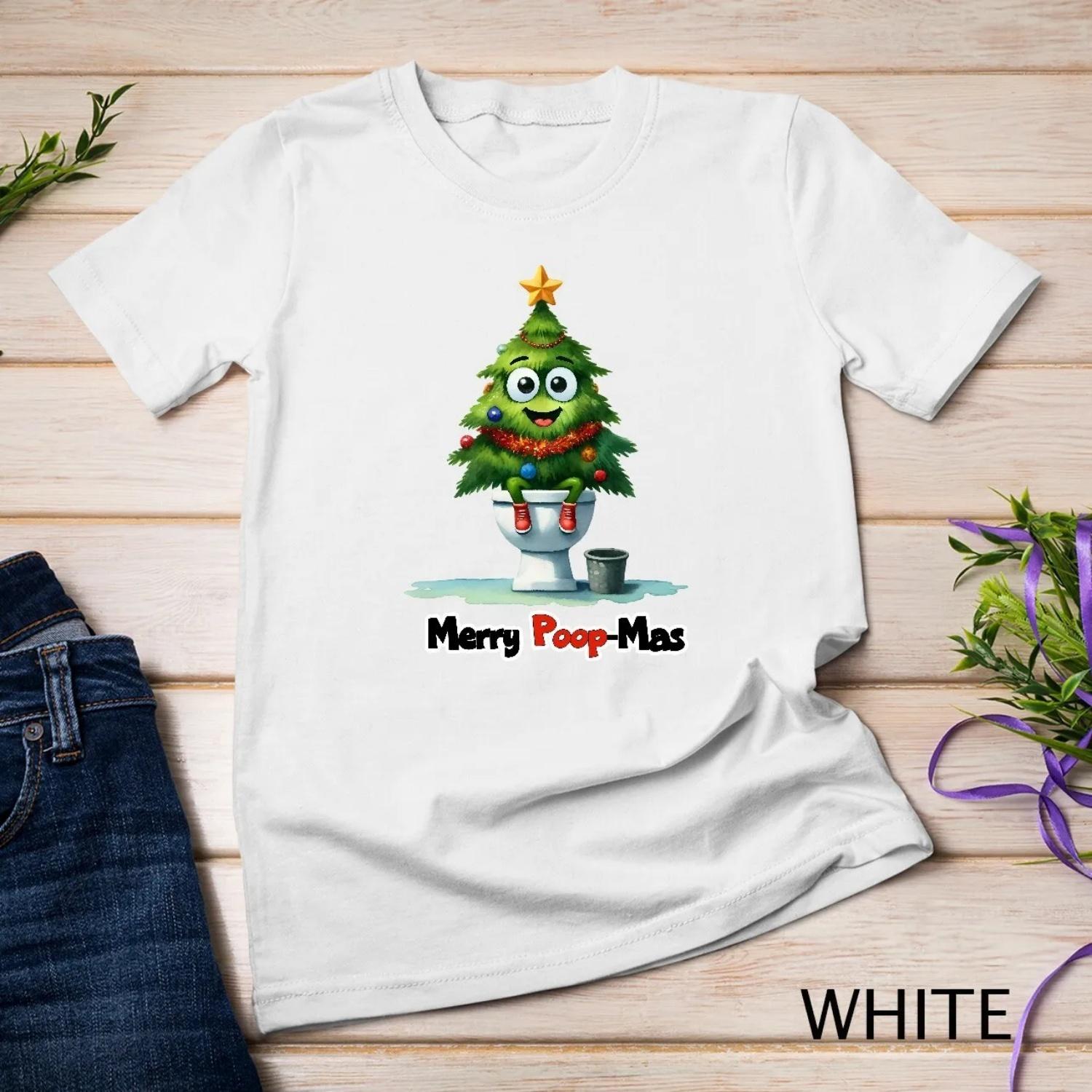 Christmas Tree with a Sense of Humor Funny T Shirt XXXXXL белый