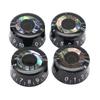 4pcs Abalone Circle Electric Guitar Top Hat Knobs Speed Volume Tone Control Knobs for LP Style Electric Guitar Parts Replacement