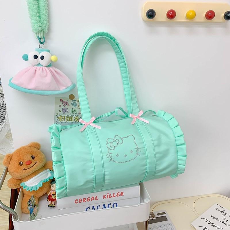 

2025 весна новая сумка в зарубежном стиле большой вместимости модная сумка под мышкой повседневная простая женская плечевая сумка-тоут зелёный