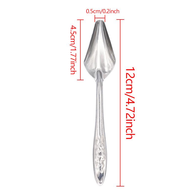 1pcs Stainless Stainless Feeder Bird Feeding spoon chick Feeding Spoon Pet Parrot Bird Cage Food Spoon Feeding Tools Supplies