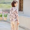 Past Summer Breathable Casual Shirt & Pants Set for Moms