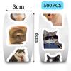 100-500pcs Cartoon Meme Cat Stickers For School Reward Stickers Classroom Decoration Encouragement Sticker For Student Teacher