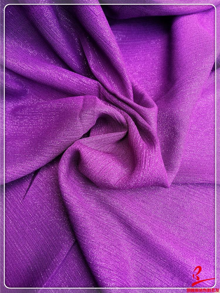 Super Sheer Silver Sequin Silk Gingham Chiffon Brocade Fabric for Dance Costumes