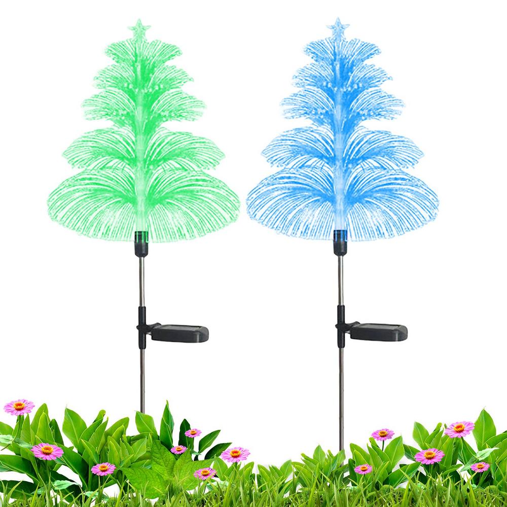 Jellyfish Solar Lights Outdoor 5 Layers 7 Color Changing Jellyfish Lights Jellyfish Solar Flower Lights For Christmas Pool