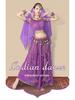 2025 Women's Ethnic Xinjiang Belly Dance Costume Set - Short Sleeve & Long Skirt