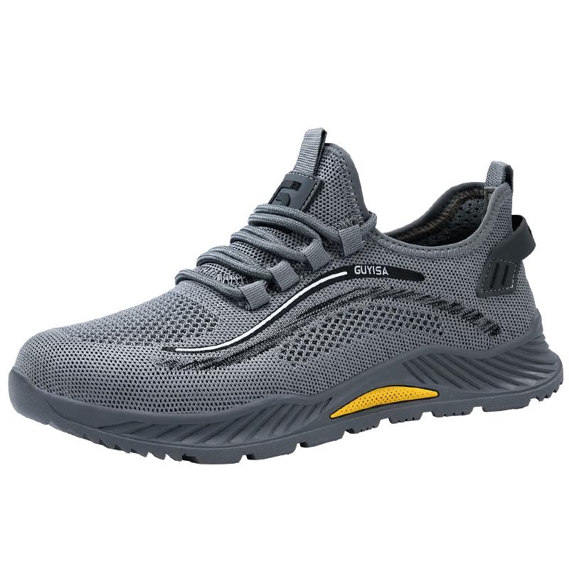 JUNBU Men s Breathable Safety Work Shoes 41