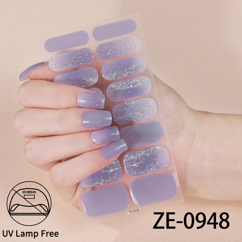 

European and American Nail Stickers,Waterproof, Onion Powder,Gold Stamping Nail Polish Film, No Baking Required, Lamp for Drying