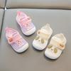 Summer New Girls' Soft-soled 0-1-2 Baby Breathable Single Shoes, Anti-slip Baby Shoes and Cloth Shoes