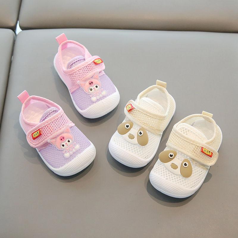 Summer New Girls' Soft-soled 0-1-2 Baby Breathable Single Shoes, Anti-slip Baby Shoes and Cloth Shoes