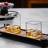 Japanese Style Mountain Glass Cold Drink Cup Coffee Milk Mug Glass Cup Mount Viewing Cup Snow Mountain Scenery Whiskey Cup