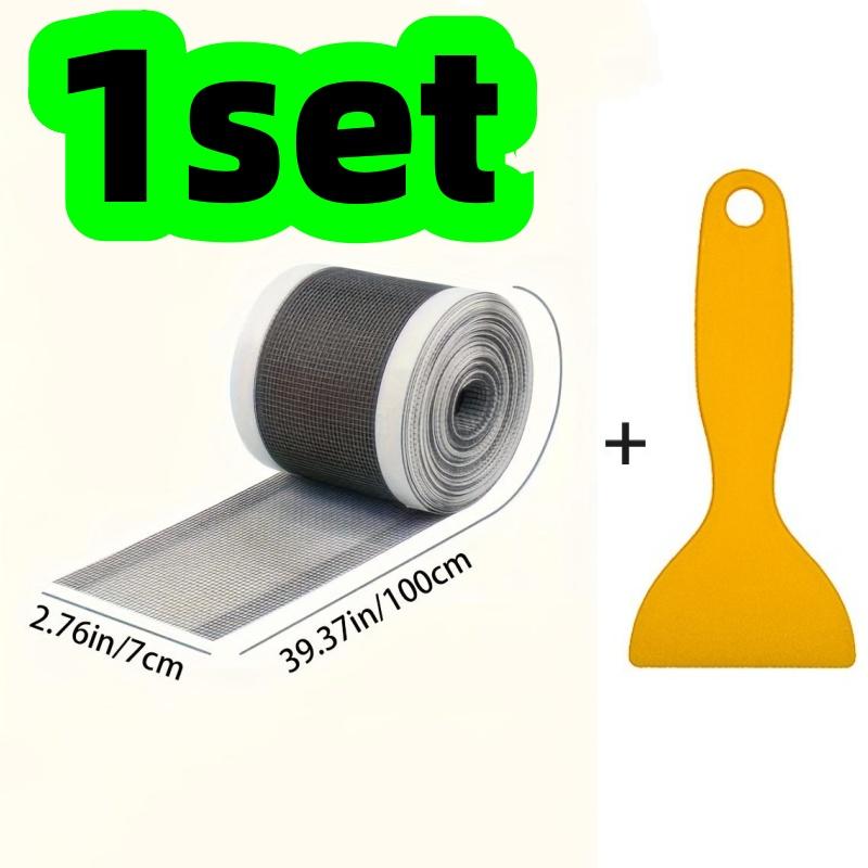 

1 Set of Drain Stickers and Scraper Set, Trimmable Shower Drain Protector, Self-Adhesive Drain Sticker, Mesh Sink Filter, Easy to Clean, Suitable for