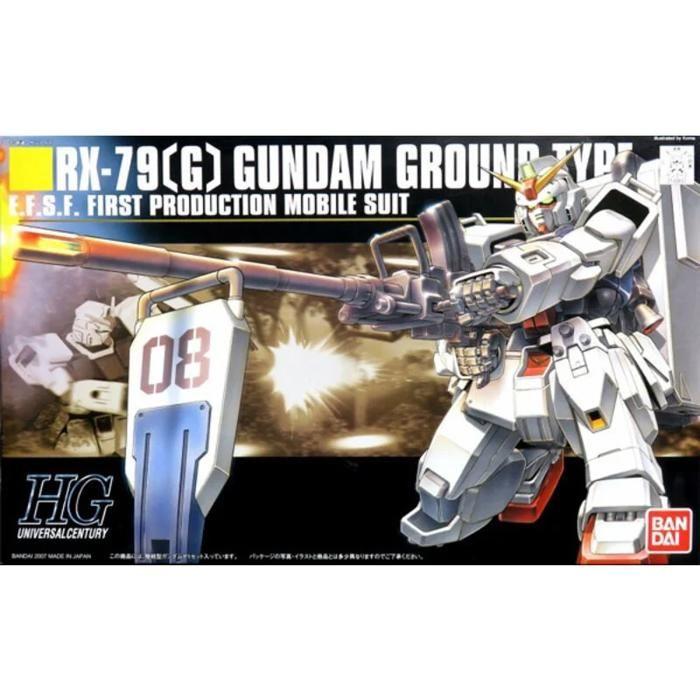 Bandai Hobby - Maquette Gundam - 210 Gundam Ground Type Gunpla HG 1/144 13cm