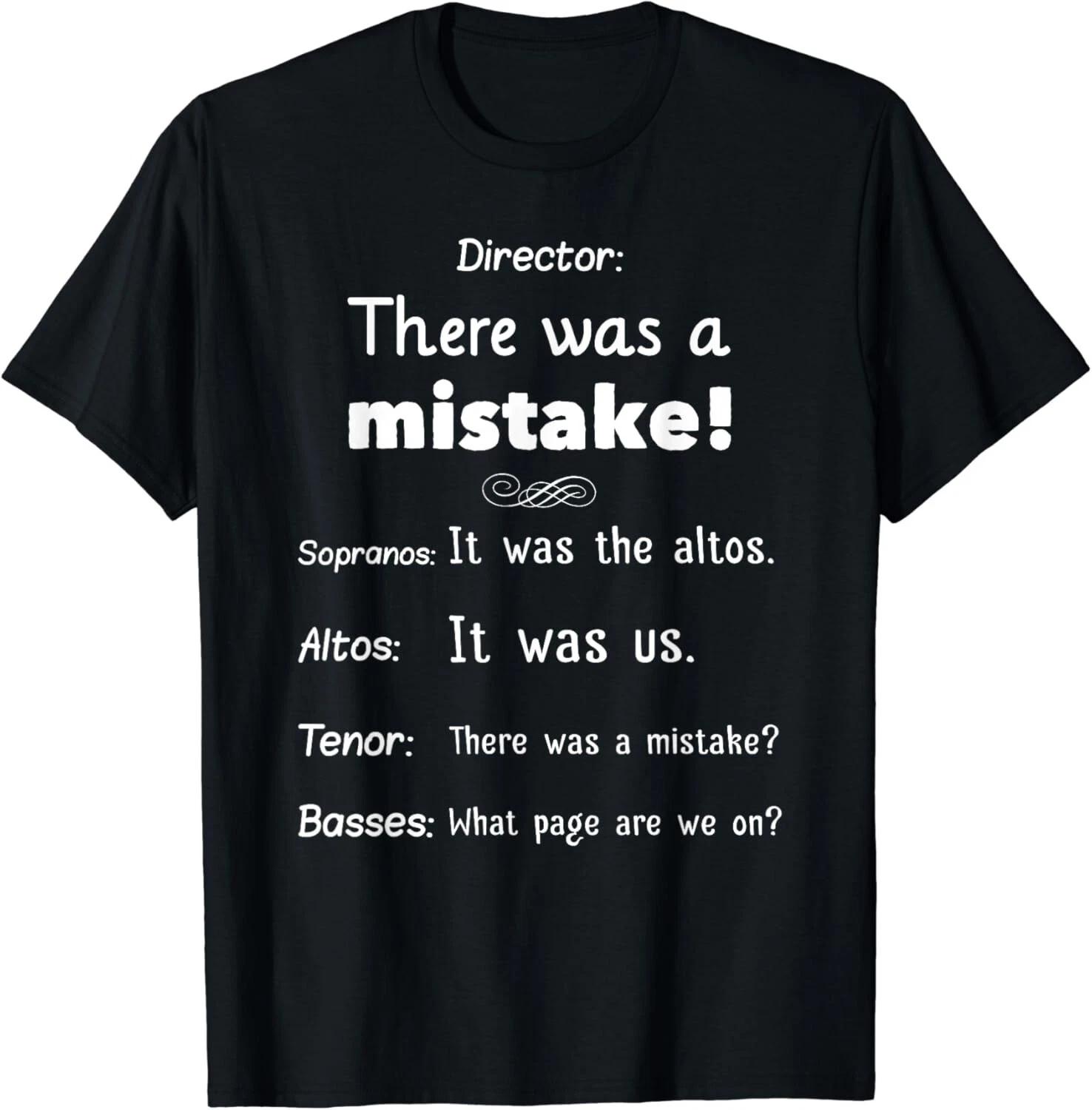 Funny Choir Director Soprano Alto Tenor Bass Gift Unisex T-Shirt S