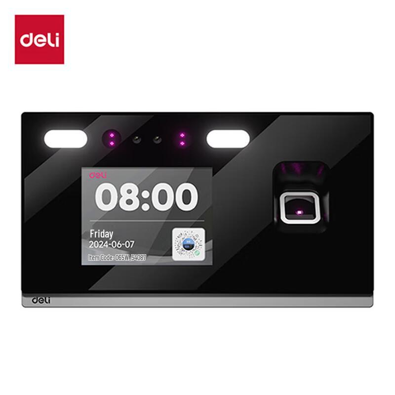 Deli D63W Smart Facial & Fingerprint Time Attendance Machine