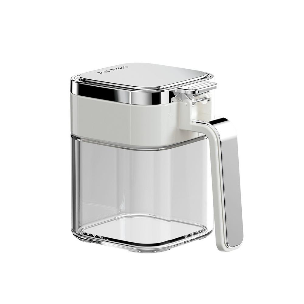 Cutie de Condimente din Sticlă 380ml Etanșă Bol de Zahăr Practic Borcane Condimente Bucătărie