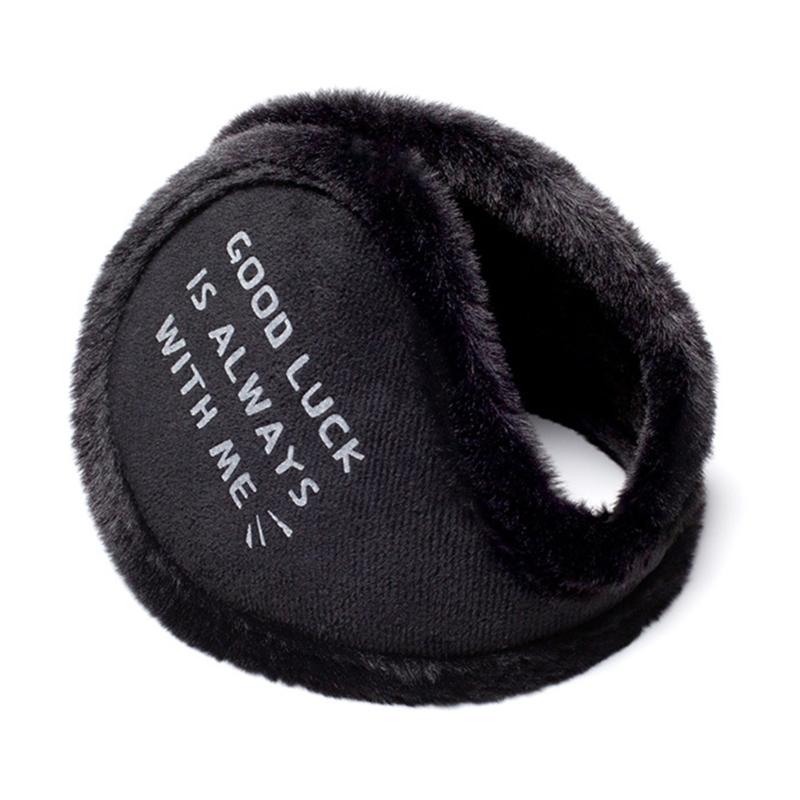

Lightweight Ear Muffs for Adult Unisex Cold Weather Ear Protectors Windproof Plush Earmuff for Students Winter Activity чёрный