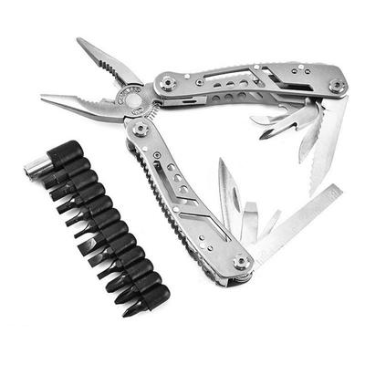 Portable Pocket Multitool 420 Stainless Steel Multitool Pliers Knife Screwdriver for Outdoor Survival Camping Hunting and Hiking