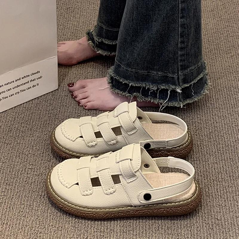 Mules Shoes Slippers Women Flats Beach  Sandals Designer New Casual Flip Flops  Brand Walking Mujer Zapatillas Slides