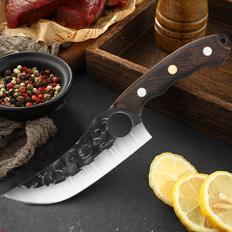 Hand Forged Kitchen Fish Sculpture Knife Stainless Steel Boning Knife Vegetable Fruit Meat Slicing Knife Kitchen Tools