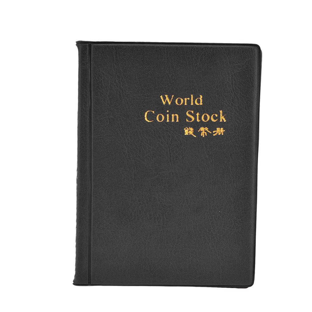 Coin Collection Book 120 PVC Pockets PU Cover Transparent Design Soft Highly Durable Clear Texture