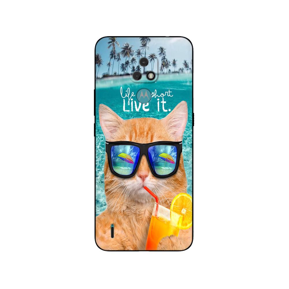 For Motorola Moto E20 E30 E40 E7 Plus Case Phone Back Cover Protective Bag Soft Silicone Black Tpu Case